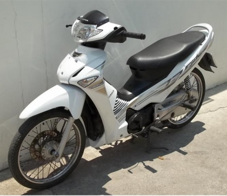 ขาย Honda Wave125i สีขาว สตาร์ทมือ  ทบ หมดปี 58