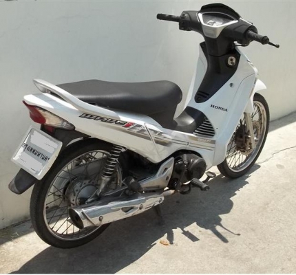 ขาย Honda Wave125i สีขาว สตาร์ทมือ  ทบ หมดปี 58
