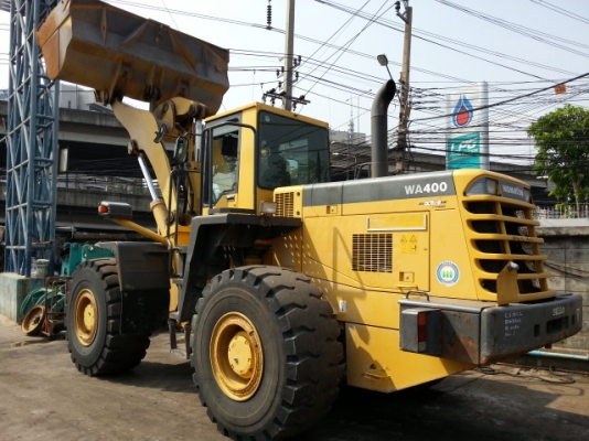 รถตักล้อยาง WA400-3E-54030 รถสวย สภาพเดิม ๆ นำเข้าจากญี่ปุ่น ยังไม่เคยใช้งานในไทย  โทร 081-373-0559