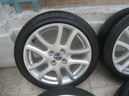 ขายล้อแม็กMazda 2 16"x6.5" et50 4รู100 พร้อมยางปี13 สนใจติดต่อเล็กคลองสามครับ 081-3747940