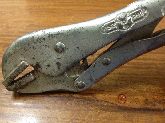 ขายคีมล็อค Petersen Vise Grip 10R โบราณยุคแรกๆ รุ่น 3 สามแถวหายาก