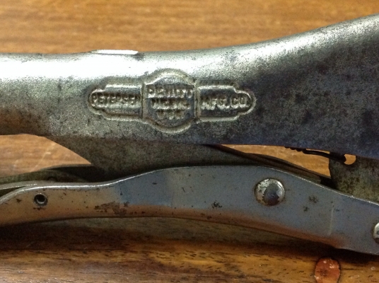 ขายคีมล็อค Petersen Vise Grip 10R โบราณยุคแรกๆ รุ่น 3 สามแถวหายาก