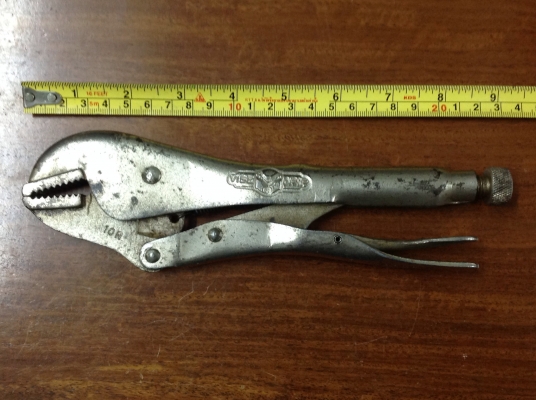 ขายคีมล็อค Petersen Vise Grip 10R โบราณยุคแรกๆ รุ่น 3 สามแถวหายาก