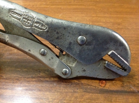 ขายคีมล็อค Petersen Vise Grip 10R โบราณยุคแรกๆ รุ่น 3 สามแถวหายาก