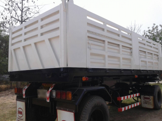 ขายรถพ่วงสิบล้อดัมพ์ Hino Mega เครื่อง 260 แรง ปี 49 กระบะดัมพ์สามมิตรแม่ลูก ลูก 2 เพลา