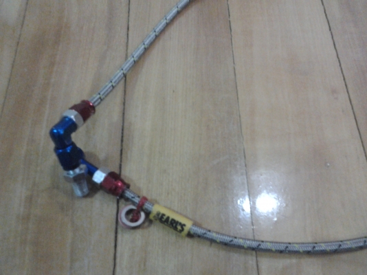 ขายสายถักมอเตอร์ไซค์สวยสวยครับ  หัว90องศา