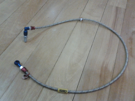 ขายสายถักมอเตอร์ไซค์สวยสวยครับ  หัว90องศา