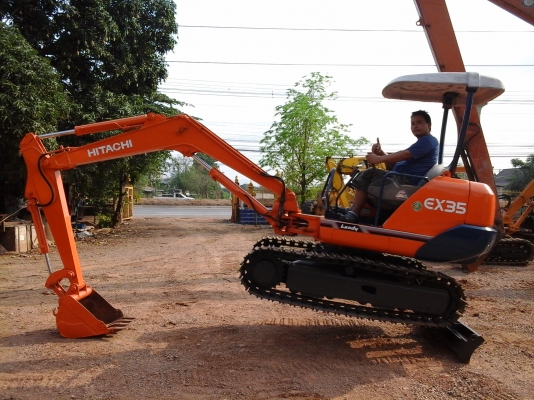 ขายรถขุด(FROM&amp;JAPAN)HITACHI ex35 ไม่เคยใช้งานในเมืองไทย100\%