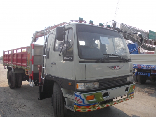 ขายรถ 6 ล้อ ดัมพ์ HINO FF3H ติดเครน 3 ตัน