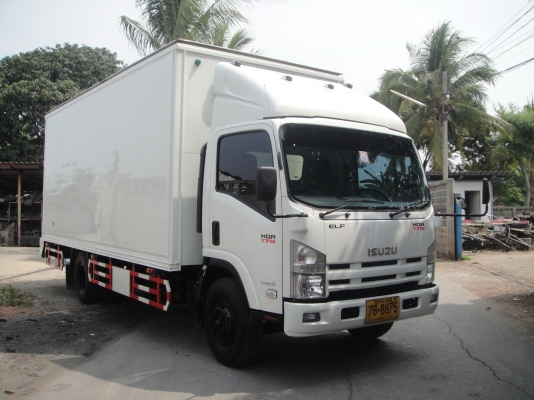 ISUZU NQR  175 แรง ปี53 ตู้ยาว 5.50 เมตร 3บาน สภาพสวยพร้อมใช้งาน