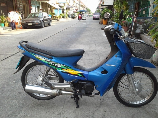 wave 110 ปี 44 สีน้ำเงินรถสวย เครื่องเดิม เงียบกริบ ชุดสีสด เอกสารครบ ภาษีเกิน 3 ปี