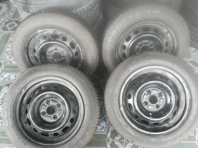 ขายล้อกะทะ15 4รู100 พร้อมยาง 175/65/15 1 ชุด