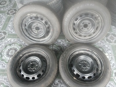 ขายล้อกะทะ15 4รู100 พร้อมยาง 175/65/15 1 ชุด
