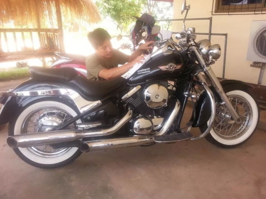 kawazaki vulcan cassic 400 cc ส.พ.ม เอกสารแท้ๆ เครื่องแน่นๆคับ