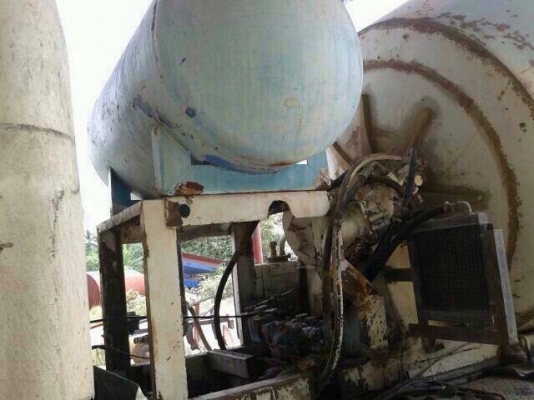 รถบรรทุก 10 ล้อ โม่ปูน