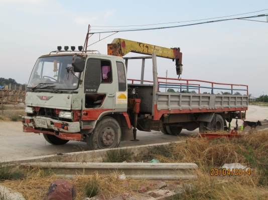 HINO-3H-เครื่องHO7D-195.เครนทานาโด้3.5ตัน4ปลอก3ชักท้องแบน-7,20เมตร.ราคา-690,000-บ.