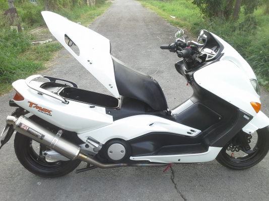YAMAHA TMAX500cc.สำเนาทะเบียนต่อภาษีได้เครื่องแน่นของแต่งเต็มลำ