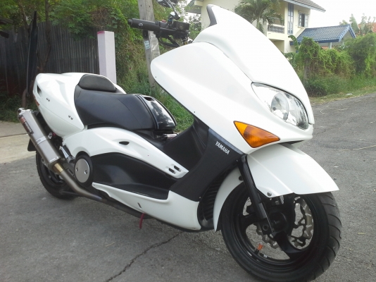 YAMAHA TMAX500cc.สำเนาทะเบียนต่อภาษีได้เครื่องแน่นของแต่งเต็มลำ