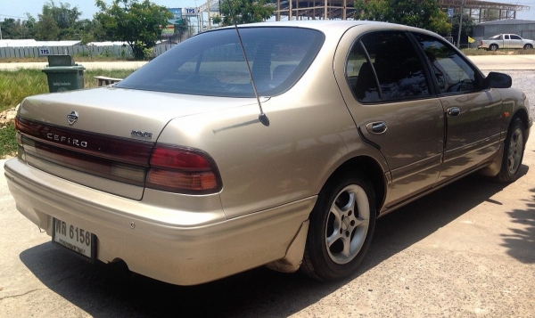 **145,000 บ.ต่อรอง**ขาย เซฟิโร่ A32 สวยๆ NISSAN CEFIRO 2.0 G AT ปี40/97 เครื่องเดิมเกียร์เดิม ติดแก๊สLPG(ลงเล่ม) เครื่องแน่นแรง ประหยัด ช่วงล่างหนึบ ภายในสวย เบาะหนัง คอนโซลเต็ม พ.พาวเวอร์ กระจกไฟฟ้า แอร์ สีสันสวย หน้า-หลังเดิมไม่เคยชนหนัก ล้อแม้ก ยางดี4เ