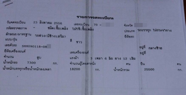 MITSUBISHI FUSHI  มือหนึ่งออกห้าง ใช้งานมาเพียง  5x,xxx กม.