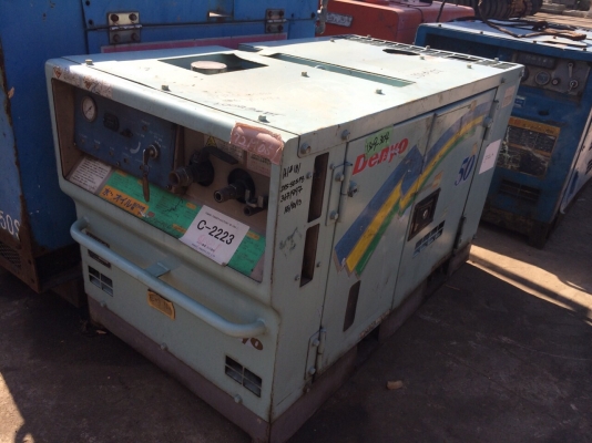 ขายด่วนเครื่องปั๊มลมDENYO DPS-50SPB พร้อมใช้ เก่าญี่ปุ่น