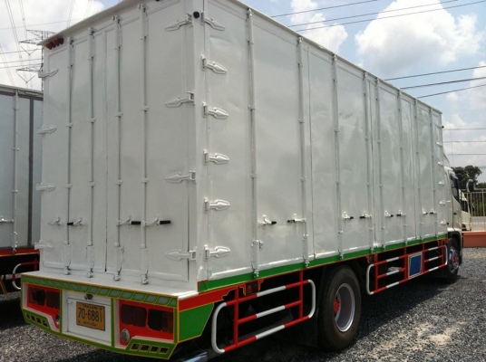 HINO MEGA FG  6 ล้อ ตู้บรรทุก 10 บาน