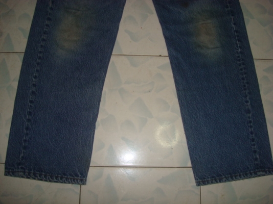 #9919#ยีนส์Levi's 501 ผ้าทราย ของแท้ มือสอง เอว37 ยาว29 แป๊กเงิน usa