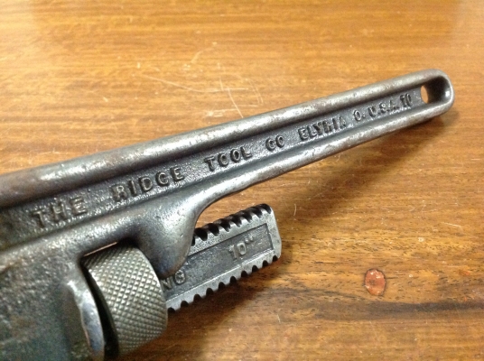 ขายคอม้าโบราณ RIDGID 10" ปี 1929 อายุ 85 ปี