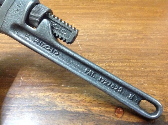 ขายคอม้าโบราณ RIDGID 8" ปี 1929 อายุ 85 ปี