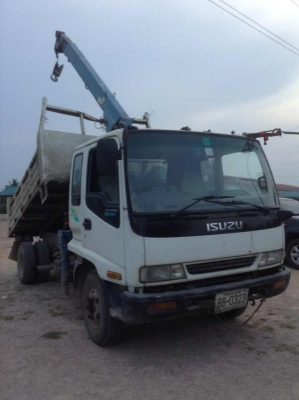 ขายISUZU DEDA(ดั๊ม+เครน) ปี53 เครื่อง195แรง เครน 3ตัน ระบบเบรคจิ๊ฟฟี่ พวงมาลัยพาว์เวอร์ เครื่องดี ครัทซีสวยมาก ขาย 850,000 บาท
