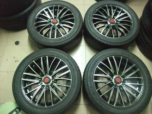 ล้อ lenso samurai ขอบ15กว้าง6.5 ET40 พร้อมยาง falken