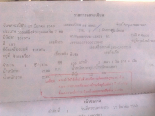 **670,000 บ.ต่อรอง**ขายรถตู้สวยๆ TOYOTA COMMUTER 2.5 D4D หลังคาสูง ปี49/06 แต่งVIP เครื่องเดิมเกียร์เดิม แน่นๆ แรง ไม่เยิ้ม ช่วงล่างหนึบ ภายในสวย คอนโซลเต็ม เครื่องเสียง แอร์เย็น สีสันสวยบาง หน้า-หลังเดิมไม่เคยชหนัก ล้อแม็ก ยางดี4เส้น พร้อมใช้งาน เอกสารคร **670,000 บ.ต่อรอง**ขายรถตู้สวยๆ TOYOTA COMMUTER 2.5 D4D หลังคาสูง ปี49/06 แต่งVIP เครื่องเดิมเกียร์เดิม แน่นๆ แรง ไม่เยิ้ม ช่วงล่างหนึบ ภายในสวย คอนโซลเต็ม เครื่องเสียง แอร์เย็น สีสันสวยบาง หน้า-หลังเดิมไม่เคยชหนัก ล้อแม็ก ยางดี4เส้น พร้อมใช้งาน เอกสารคร