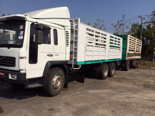 ขายด่วน  รถสิบล้อพ่วง ไม่ดั้ม  วอลโว่ แม่-ลูก เครื่อง360  สภาพดีพร้อมใช้