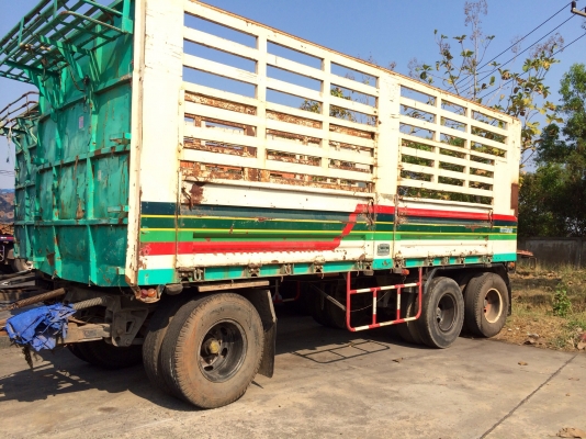 ขายด่วน  รถสิบล้อพ่วง ไม่ดั้ม  วอลโว่ แม่-ลูก เครื่อง360  สภาพดีพร้อมใช้