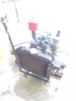 ขายKubota Z600 2สูบ 14แรงม้า ใส่แท่น หม้อน้ำใหม่