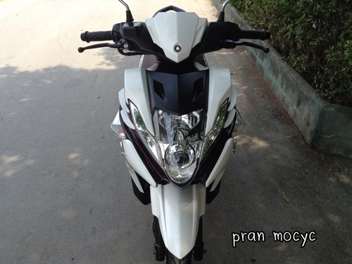 ขายรถมอเตอร์ไซค์มือสองyamaha nouvo sx สีขาวม่วงปี2556