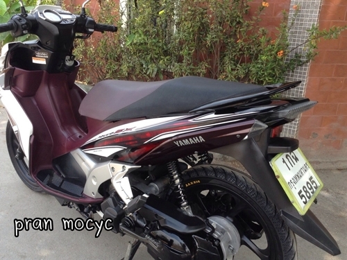 ขายรถมอเตอร์ไซค์มือสองyamaha nouvo sx สีขาวม่วงปี2556