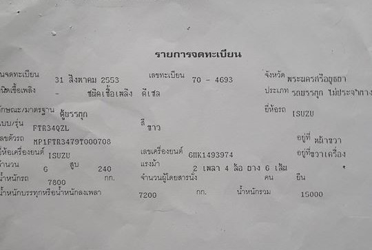 ขายรถหกล้อisuzu 240