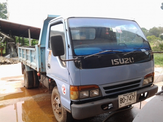 ISUZU NPR66LX5S ดั้มสามมิตร 120ฝาขาว ทะเบียนเต็ม