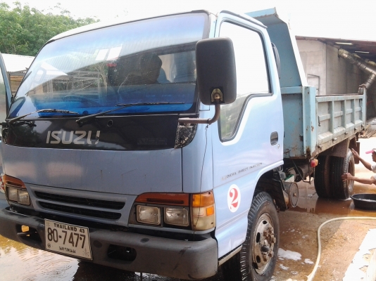 ISUZU NPR66LX5S ดั้มสามมิตร 120ฝาขาว ทะเบียนเต็ม