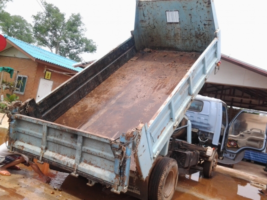 ISUZU NPR66LX5S ดั้มสามมิตร 120ฝาขาว ทะเบียนเต็ม