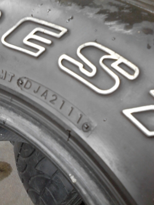 BRIDGE STONE DUELER A/T 689 มี 4 เส้น ปี2011  TEL.081-427-3941