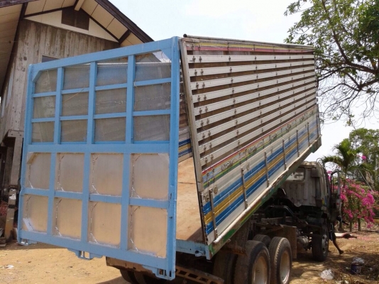 ขายรถบรรทุกสิบล้อดัมพ์ HINO 3H เครื่อง HO7D 195 แรง 1 เพลา กระบะดัมพ์ ทะเบียนพร้อม