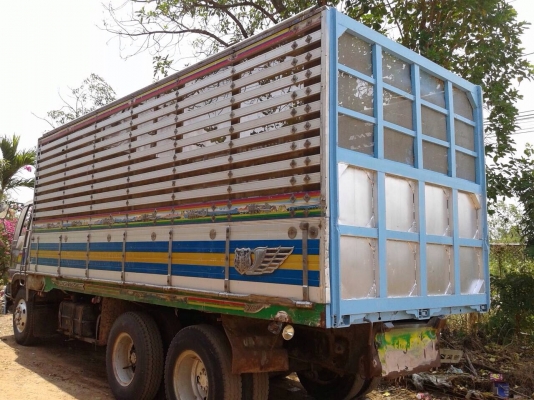 ขายรถบรรทุกสิบล้อดัมพ์ HINO 3H เครื่อง HO7D 195 แรง 1 เพลา กระบะดัมพ์ ทะเบียนพร้อม