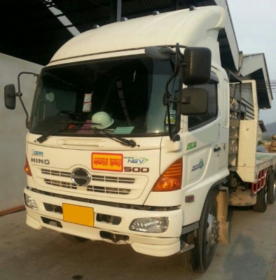 ขาย รถบรรทุก HINO MAGA 500 พ่วงพื้นเรียบ