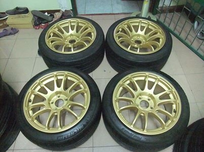 ล้อ RZ-1 งานcosmis แท้ ขอบ17 หน้า8.5หลัง9.5 พร้อมยาง