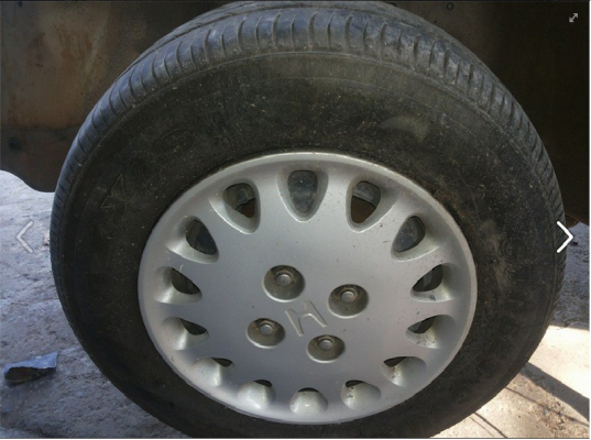 ล้อกระทะมีฝาครอบ 4รู100พร้อมยาง คู่ละ1200 ครับ