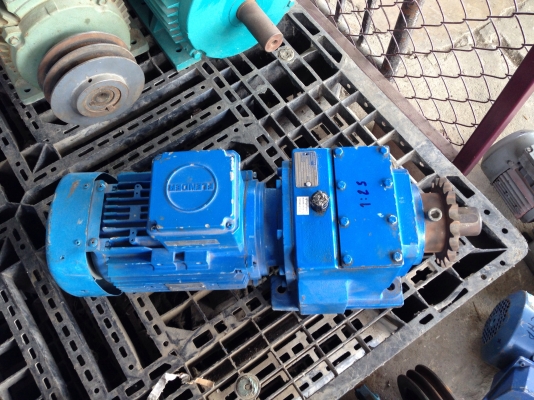 ขายมอเตอร์เกียร์ Flender 2 HP. 380 V อัตราทด 1:23 สภาพสวย วิ่งนิ่ม พร้อมใช้งาน