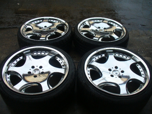 ล้อ VIP 20" WEDS KRANZE CHROME F8.5" R9.5" 5/114