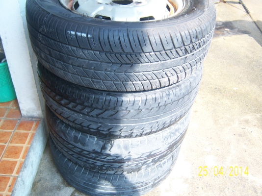 ล้อกะทะขอบ 14 พร้อมยาง 185 65 14  1ชุด